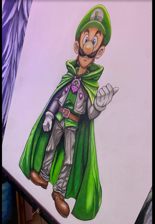 11x14 print of the Luigi art